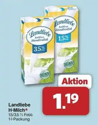 Famila Nord Ost LANDLIEBE H-Milch Angebot
