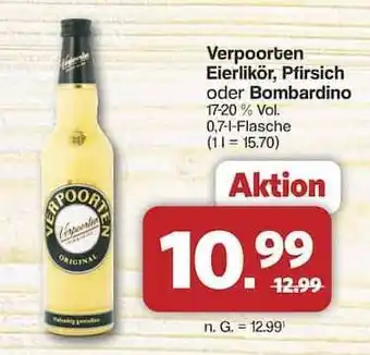Famila Nord Ost Verpoorten Eierlikör, Pfirsich oder Bombardino Angebot