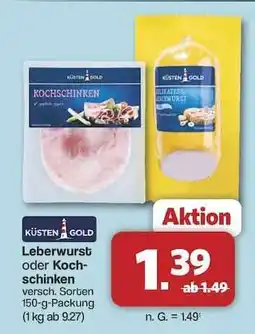 Famila Nord Ost Küsten Gold Leberwurst oder Kochschinken Angebot