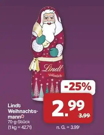Famila Nord Ost Lindt Weihnachtsmann Angebot