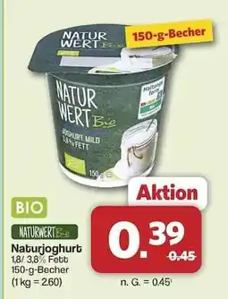 Famila Nord Ost NATUR WERT Bio Naturjoghurt Angebot