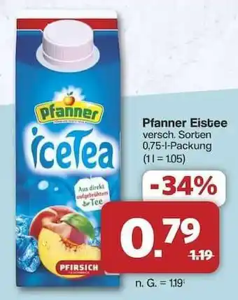 Famila Nord Ost Pfanner Eistee Angebot