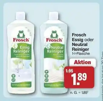 Famila Nord Ost Frosch Essig oder Neutral Reiniger Angebot