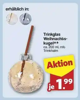 Famila Nord Ost Trinkglas Weihnachtskugel Angebot