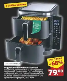 Famila Nord Ost GOURMETmaxx Doppelkammer-Heißluftfritteuse Angebot