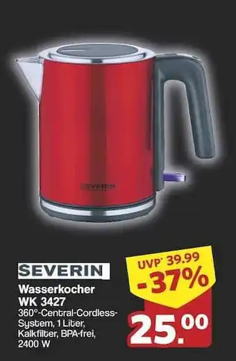 Famila Nord Ost SEVERIN Wasserkocher WK 3427 Angebot