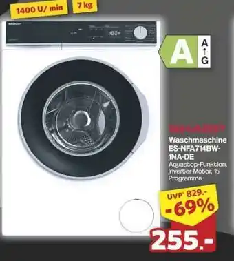 Famila Nord Ost SHARP Waschmaschine ES-NFA714BW-1NA-DE Angebot