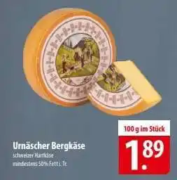 Famila Nord Ost Urnäscher Bergkäse Angebot