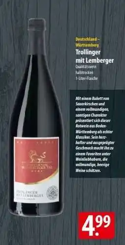 Famila Nord Ost Trollinger mit Lemberger Angebot