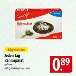 Famila Nord Ost Jeden Tag Rahmspinat Angebot