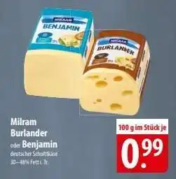 Famila Nord Ost Milram Burlander oder Benjamin Angebot