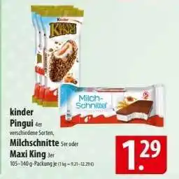 Famila Nord Ost kinder Pingui, Milchschnitte, Maxi King Angebot