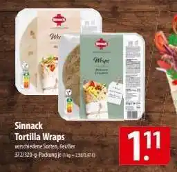 Famila Nord Ost Sinnack Tortilla Wraps Angebot