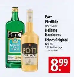 Famila Nord Ost Pott Eierlikör oder Helbing Hamburgs feines Original Angebot