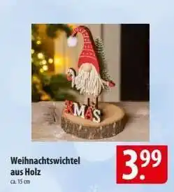 Famila Nord Ost Weihnachtswichtel aus Holz Angebot