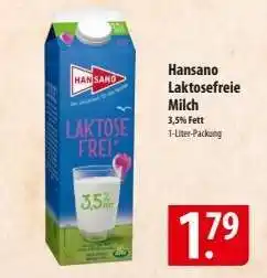 Famila Nord Ost Hansano Laktosefreie Milch Angebot