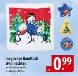 Famila Nord Ost magisches Handtuch Weihnachten Angebot