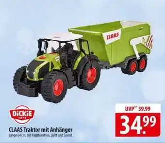 Famila Nord Ost DICKIE TOYS CLAAS Traktor mit Anhänger Angebot