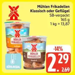 Edeka Mühlen Frikadellen Klassisch oder Geflügel Angebot