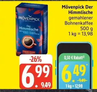 Edeka Mövenpick Der Himmlische gemahlener Bohnenkaffee 500 g Angebot