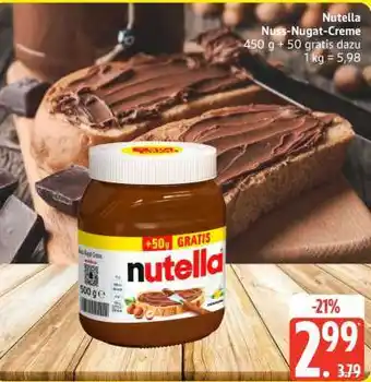 Edeka Nutella Nuss-Nugat-Creme Angebot