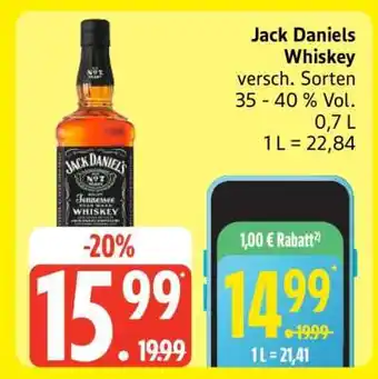 Edeka Jack Daniels Whiskey Angebot