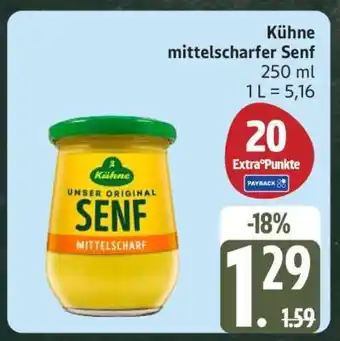 Edeka KÜHNE Mittelscharfer Senf Angebot