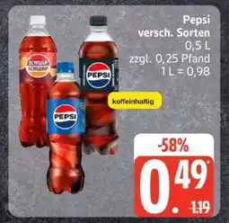Edeka Pepsi versch . Sorten Angebot