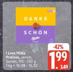 Edeka I Love Milka Pralinés Angebot