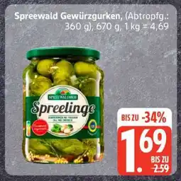 Edeka Spreewald Gewürzgurken Angebot