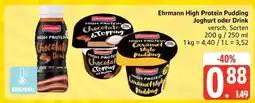 Edeka Ehrmann High Protein Pudding, Joghurt oder Drink Angebot