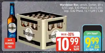 Edeka Warsteiner Bier Angebot