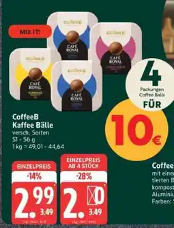 Edeka CoffeeB Kaffee Bälle Angebot