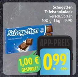 Edeka Schogetten Tafelschokolade Angebot