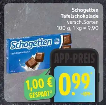 Edeka Schogetten Tafelschokolade Angebot