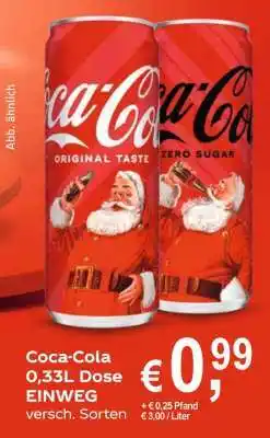 Edeka Coca-Cola 0,33L Dose Angebot