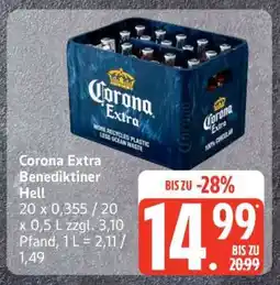 Edeka Corona Extra Benediktiner Hell Angebot