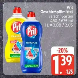 Edeka Pril Geschirrspülmittel Angebot