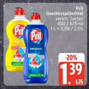 Edeka Pril Geschirrspülmittel Angebot