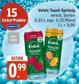 Edeka VOLVIC Touch spritzig Angebot