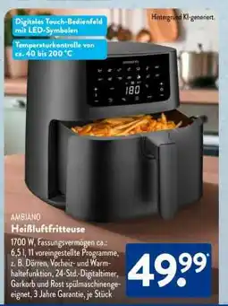 Aldi Süd AMBIAO Heißluftfritteuse Angebot