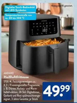 Aldi Süd AMBIAO Heißluftfritteuse Angebot