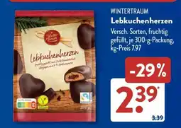 Aldi Süd WINTERTRAUM Lebkuchenherzen Angebot