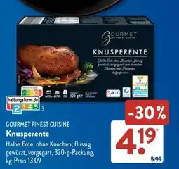 Aldi Süd GOURMET FINEST CUISINE Knusperente Angebot