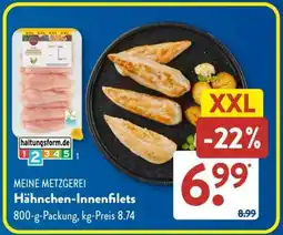 Aldi Süd MEINE METZGEREI Hähnchen-Innenfilets Angebot