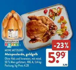 Aldi Süd MEINE METZGEREI Maispoularde, goldgelb Angebot