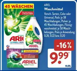 Aldi Süd Ariel Waschmittel Angebot