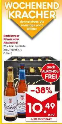Netto Marken-Discount RADEBERGER Pilsner oder Alkoholfrei Angebot