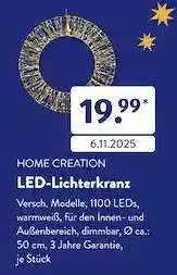 Aldi Süd LED-Lichterkranz Angebot