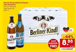 Netto Marken-Discount Berliner Kindl Jubiläums Pilsener oder Alkoholfrei Angebot